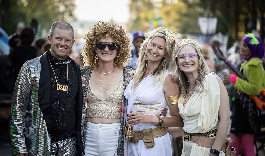 Chris, Tor, and Darcie — founders of The Longest Dinner Table